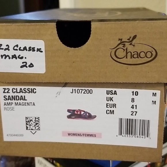 Chaco Z2 Classic Sandal Amp Magenta W10 NIB - Picture 4 of 4